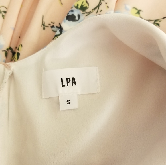 LPA Alina Margit V-neck Floral Pink Wide Leg Jumpsuit Size S Small - Picture 4 of 7